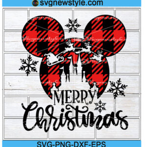Minnie Plaid Head Svg
