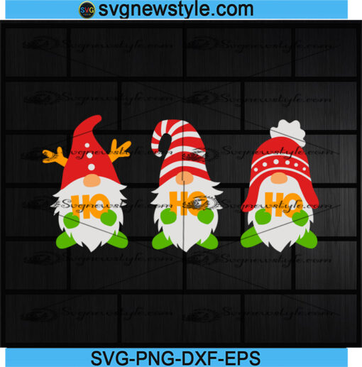 Christmas gnome svg Silhouette