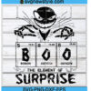 Boo The Element Of Surprise Halloween Chemistry svg