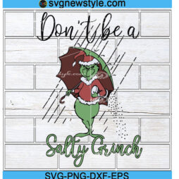 Don't Be A Salty Grinch Christmas svg