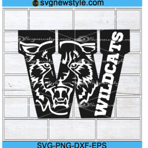 Wildcats High School SVG
