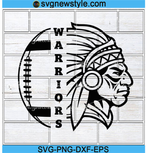 Warriors Football Svg