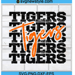 Tigers School Spirit Svg