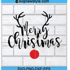 Merry Christmas Svg Silhouette
