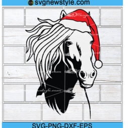 Horse Santa Hat Svg