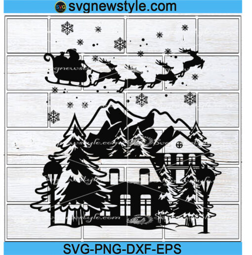 Christmas Village Svg