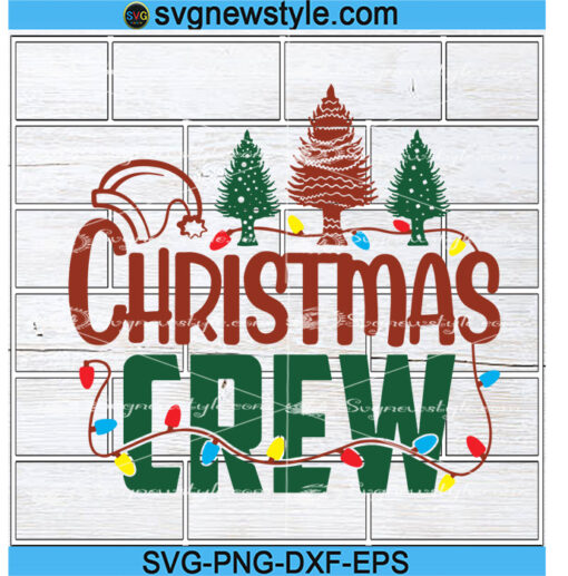 Christmas Crew Family Matching Svg