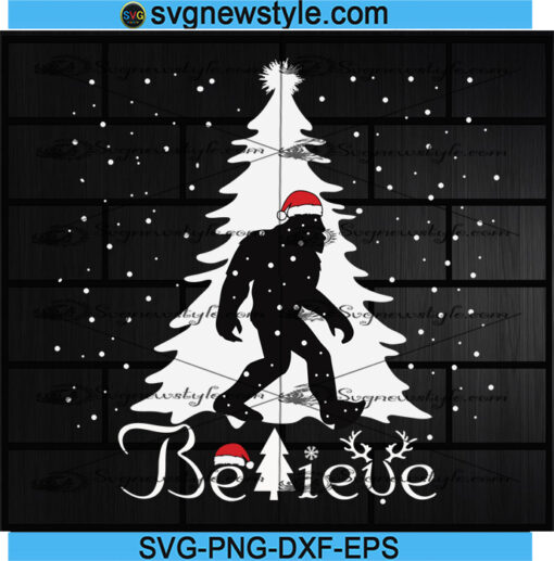 Believe Christmas svg