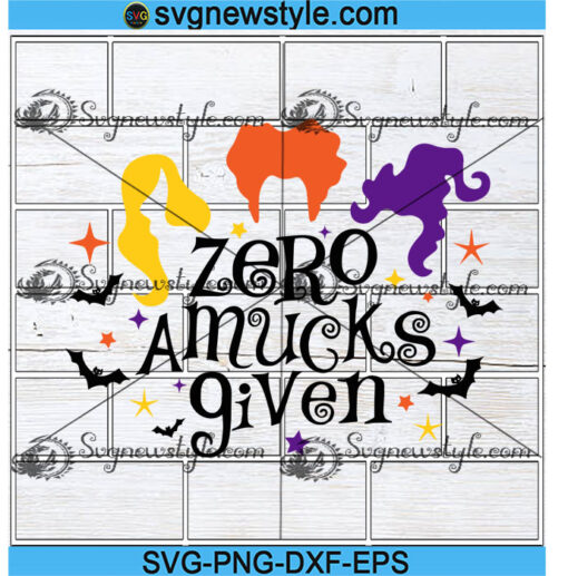 Zero Amucks Given Svg Files