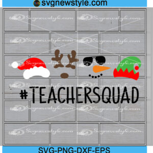 Teacher Squad Svg