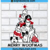 Merry woofmas svg Silhouette