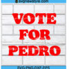 Vote for Pedro Ringer svg