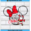 Merry Christmas Disney Svg Silhouette