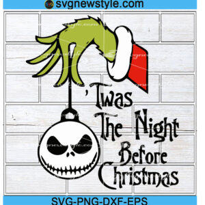 Twas The Night Before Christmas Svg, Png, Dxf, Eps Cricut File