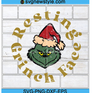 Resting Grinch Face svg Png, Grinch Svg, Png, Dxf, Eps Cricut File