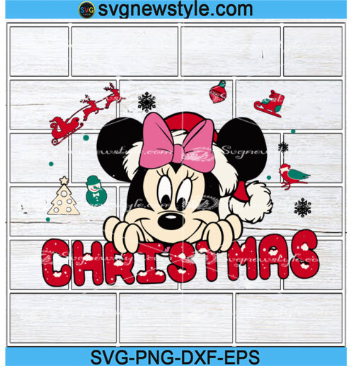 Mickey Mouse Christmas Svg Png