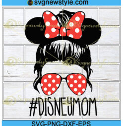 Disneymom Messy Bun Svg