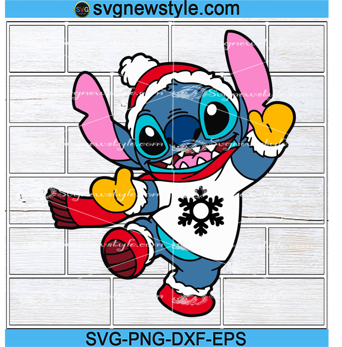 Stitch Christmas Svg, Lilo And Stitch SVG, Christmas Svg, Png, Dxf, Eps ...