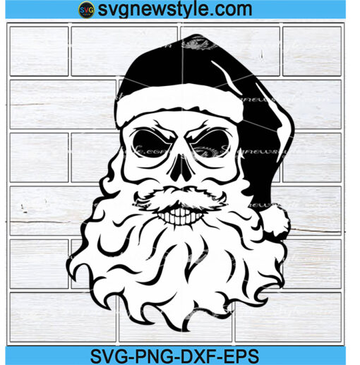 Santa Skull Svg Png