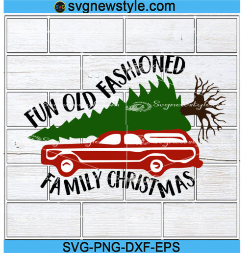 Fun Old Fashioned Family Christmas SVG