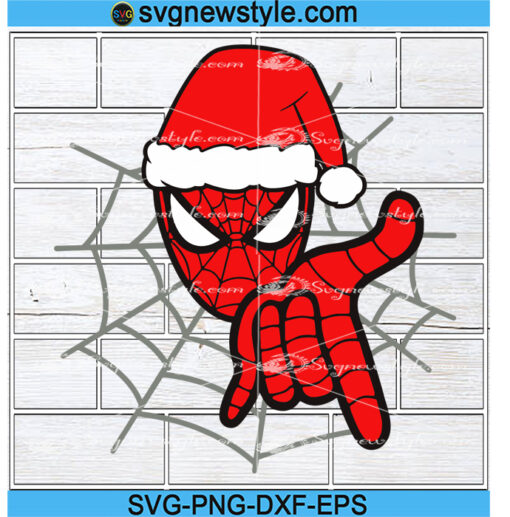 Christmas with SPIDERMAN Svg