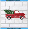 Red Truck Christmas Tree svg