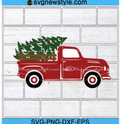 Christmas Truck and Tree Svg