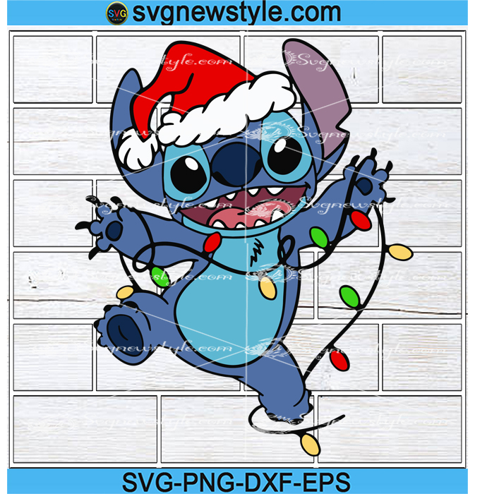 Christmas Stitch Svg, Christmas Lights Svg, Christmas Hat Svg, Png, Dxf ...