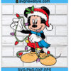 Mickey Holding Christmas Light Svg