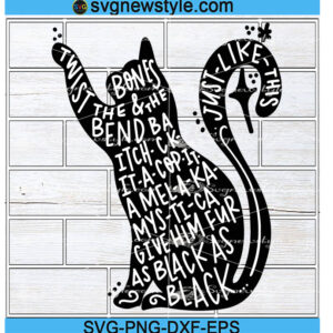 Hocus Pocus Cat Theme Svg