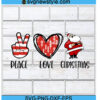 Peace Love Christmas Svg Png