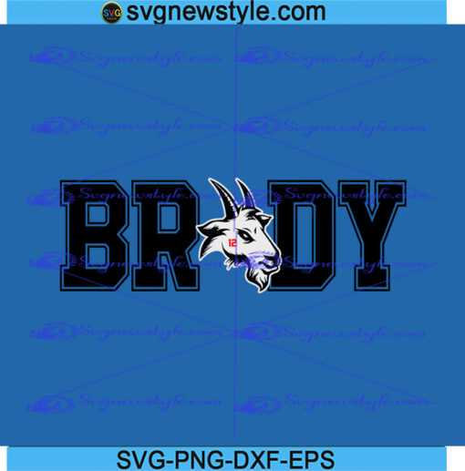 Tom Brady Goat Svg