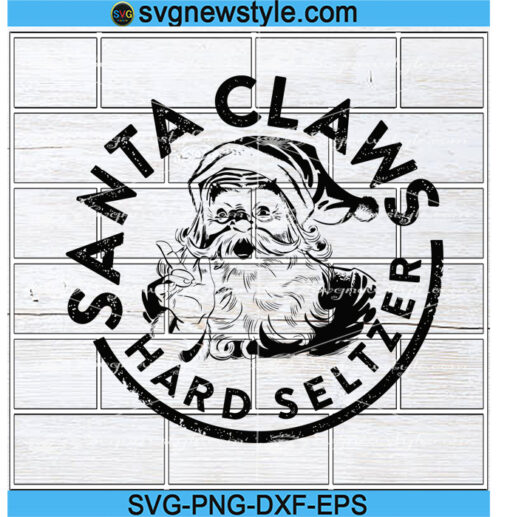 Santa Claws hard Seltzer svg