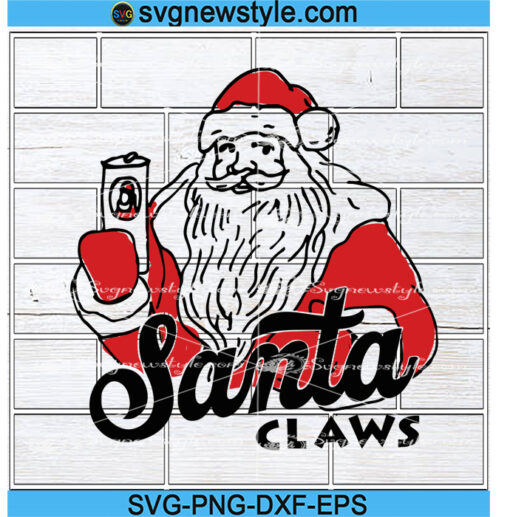 Santa Claws Merry Christmas SVG