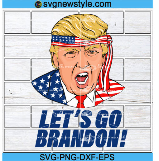 Let's go Brandon trump svg