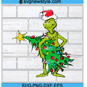 Merry Grinchmas Svg Designs, Png, Dxf, Eps Cricut File Silhouette Art