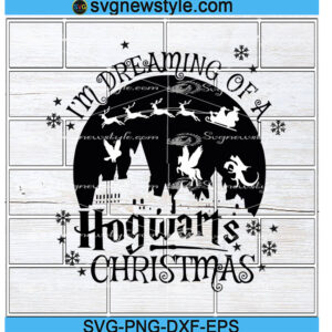 I'm Dreaming of A HogWarts Christmas Svg