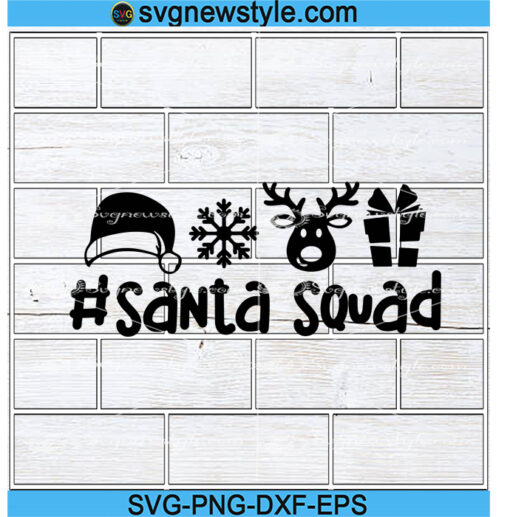 Santa Squad Svg Files