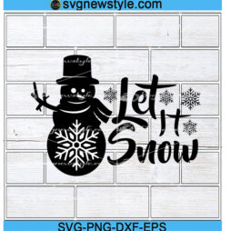 Let It Snowman Svg