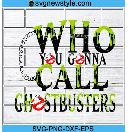 Who You Gonna Call svg