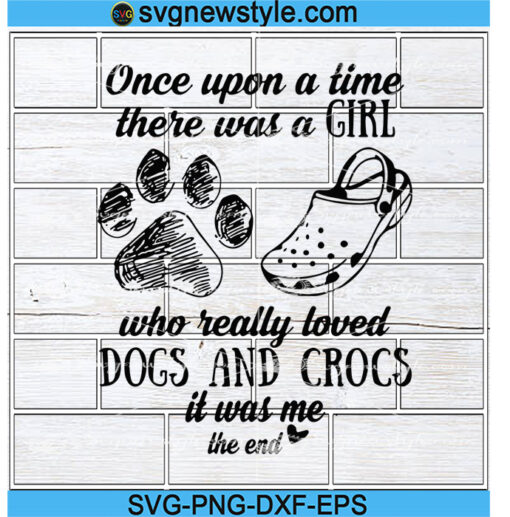 Really Loved Dogs And Crocs SVG