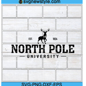North Pole University Svg Designs