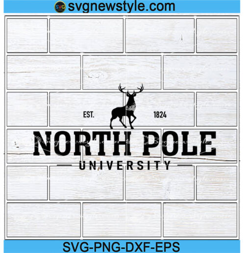 North Pole University Svg Designs