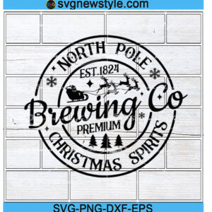 North Pole Brewing Co Svg Silhouette