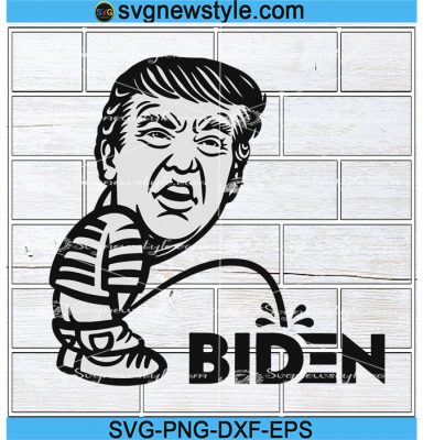 Trump Peeing On Biden Svg Trump Peeing Svg Png Dxf Eps Cricut File