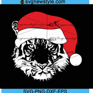 Tiger Santa Svg
