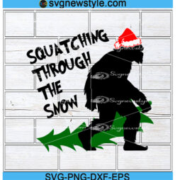 Christmas Bigfoot Sasquatch Svg