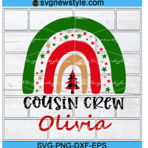 Christmas Rainbow Svg