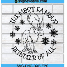 The Most Famous Reindeer of All Svg