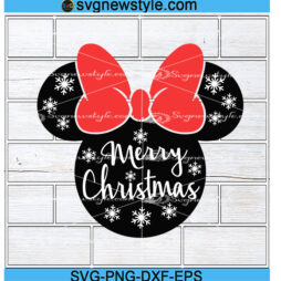 Minnie Merry Christmas Svg